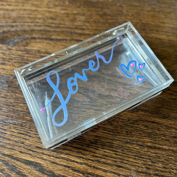 *SOLD* Taylor Swift “Lover” Eras Tour Stadium Approved Acrylic Box Clutch/Purse - Picture 3 of 4